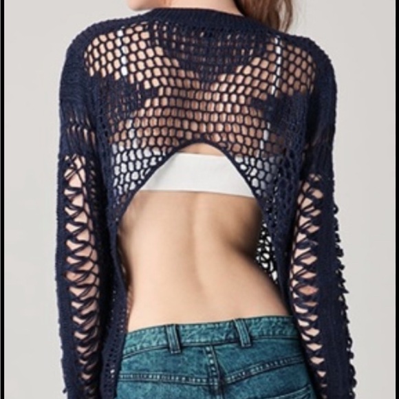 Theyskens’ Theory open knit cropped sweater - Picture 5 of 5